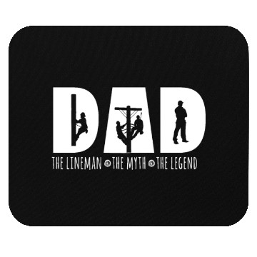 Discover Dad The Lineman The Myth The Legend Granddad | Mouse Pads