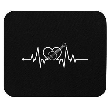 Discover Heartbeat Guitar Art Design Mouse Pads