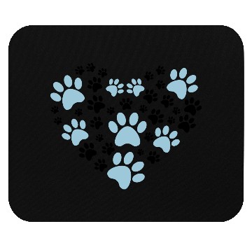Discover Heart of paws - Dog & Cat lover gift - Pawprint Mouse Pads