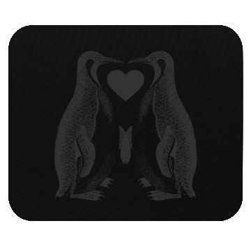 Discover Penguin Love Heart Gift For Penguin Lover Mouse Pads