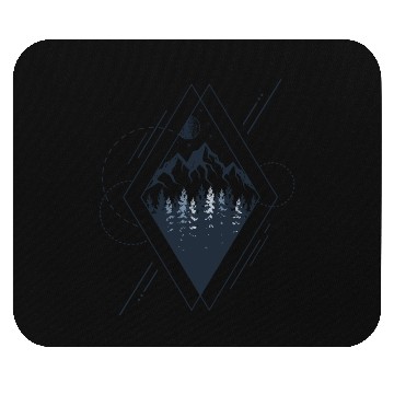 Discover Hiking Mountain Geometric Design Mouse Pads
