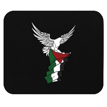 Discover Free Palestine Palestinian Flag Bird Eagle Palesti Mouse Pads