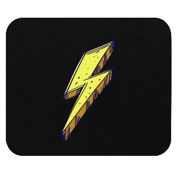 Discover Lightning Bolt Color Illustration Mouse Pads