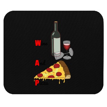 Discover Wine And Pizza Mouse Pads