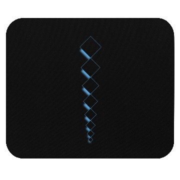 Discover Squares design with drop shadow-light blue Mouse Pads