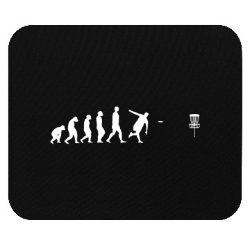 Discover Disc Golf Evolution Design for a Disc-Golf Player Mouse Pads