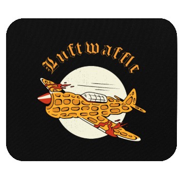 Discover Luftwaffle Waffle Military Aircraft Pilot Mouse Pads