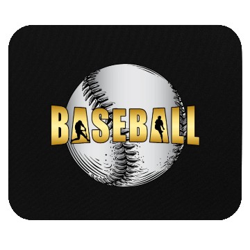 Discover Baseball Catcher Softball Baseball Bat Sports Gift Mouse Pads