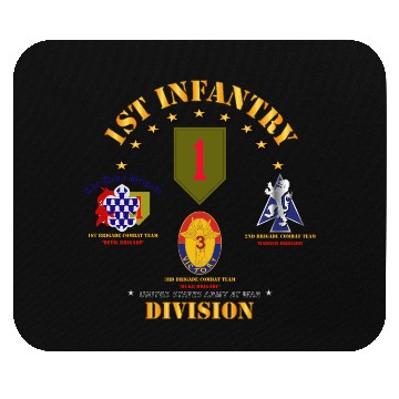 Discover Army 1st Infantry Division w Named BCTs V1 Mouse Pads