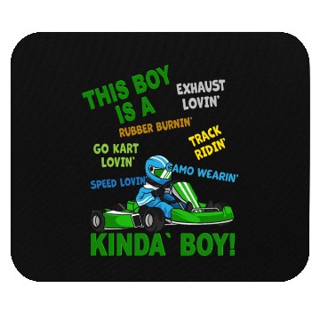 Discover Go Kart Racing Boy Gift - Kart Motor Karting Racer Mouse Pads