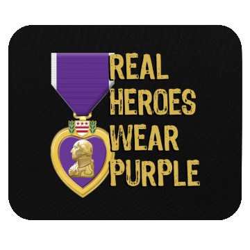 Discover Purple Heart Military Real Heroes Wear Purple Mouse Pads
