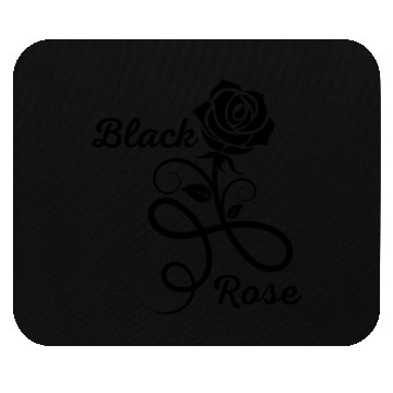 Discover Black Rose Mouse Pads