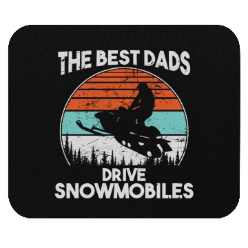 Discover Vintage Snowmobile Mouse Pads Gift for Dad Husband Men