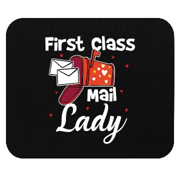 Discover First Class Mail Lady Mouse Pads
