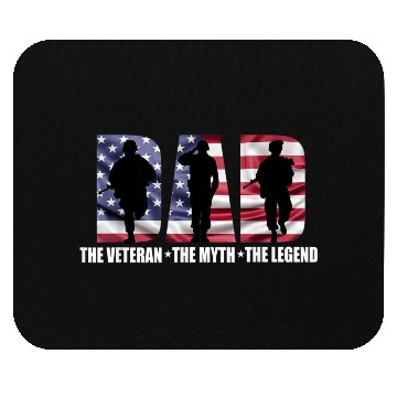Discover Dad The Veteran The Myth The Legend - Father's Day Mouse Pads