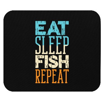 Discover Eat Sleep Fish Repeat Boat Angler Wave Sea Anchor Mouse Pads
