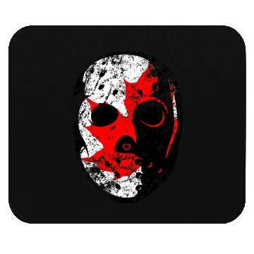 Discover Old School Goalie Mask-Canada Mouse Pads
