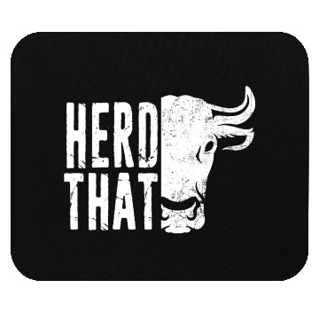 Discover Herd That Farming Dairy Farmer Cattle Rancher Gift Mouse Pads