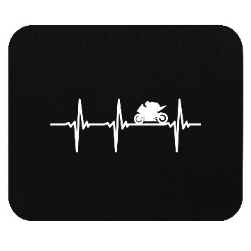 Discover Heartbeat Motorcycle Line Mouse Pads