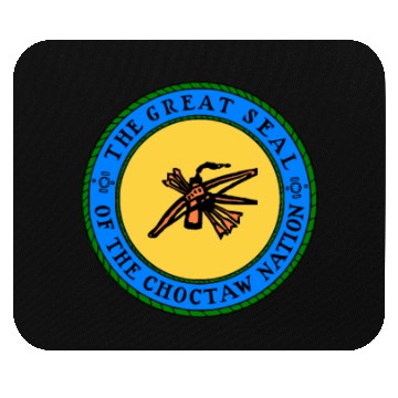 Discover Choctaw Nation Flag Seal Choctaw Mouse Pads