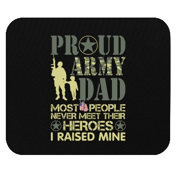 Discover Proud Army National Guard Dad American Flag Mouse Pads