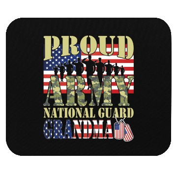 Discover Proud Army National Guard Grandma Mouse Pads
