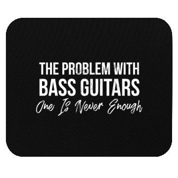 Discover Funny Bass Guitar Design Mouse Pads