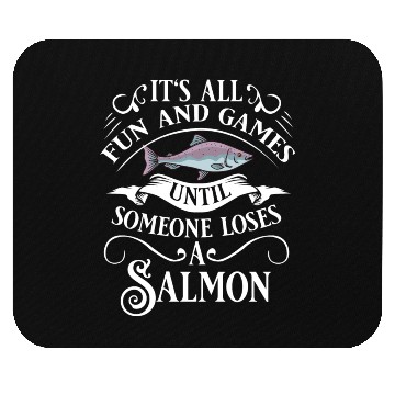 Discover Salmon Fishing Gift Coho Salmon Fish Mouse Pads