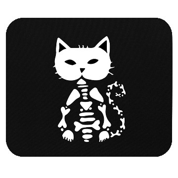Discover Skeleton Cat Mouse Pads