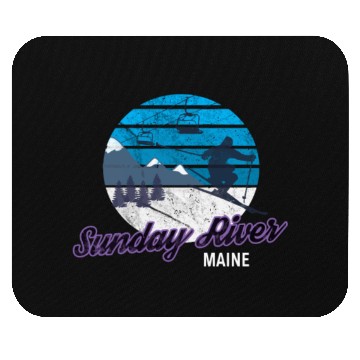 Discover Sunday River Newry Maine New England Ski Snowboard Mouse Pads