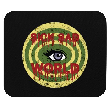 Discover Daria Sick Sad World Drippy Text Eye Logo Mouse Pads