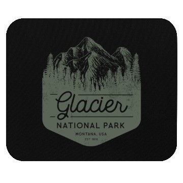 Discover Glacier National Park Hiking Montana Mouse Pads