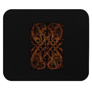 Discover Orange Celtic art gift Mouse Pads
