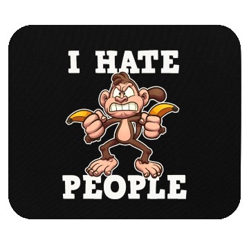 Discover I Hate People Monkey Mouse Pads