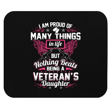 Discover Proud Veteran's Daughter Mouse Pads