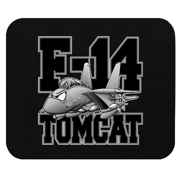 Discover F-14 Tomcat Military Fighter Jet Aircraft Cartoon Mouse Pads