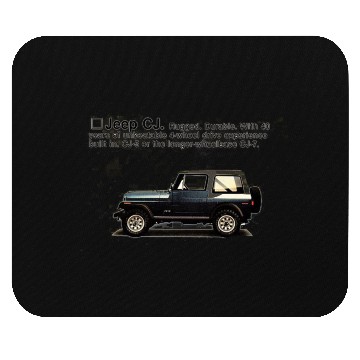 Discover jeep cj Mouse Pads