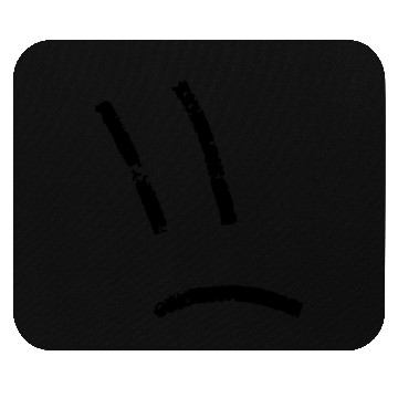 Discover Minimalistic Sad Face Mouse Pads