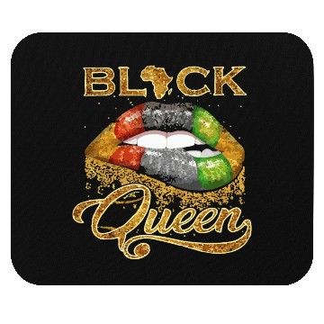 Discover Black queen lips Mouse Pads