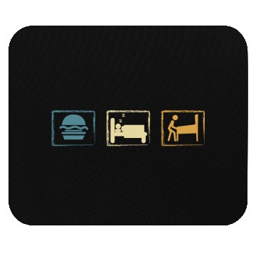 Discover Retro Pinball Eat Sleep Pinball Mouse Pads
