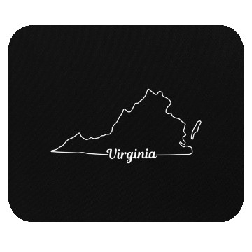 Discover Virginia State Pride USA Map Mouse Pads