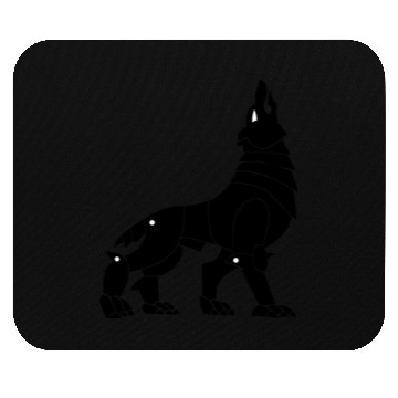 Discover Iron Wolf Black Mouse Pads