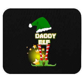 Discover Daddy Elf Daddy Elf Daddy Elf Mouse Pads