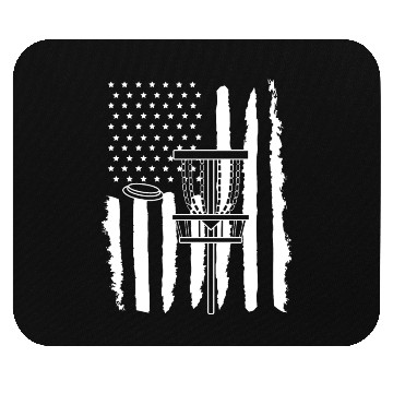 Discover Disc Golf USA American Flag Mouse Pads