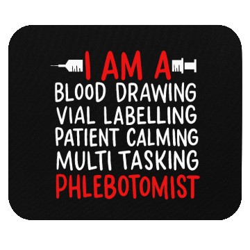 Discover Phlebotomist Laboratory Vein Artery Mouse Pads