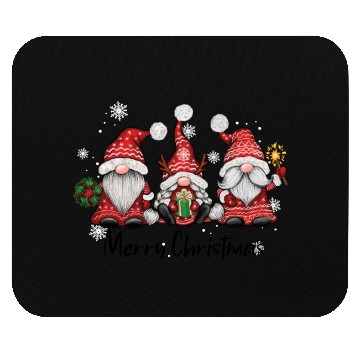 Discover Three Christmas Gnomes Mouse Pads