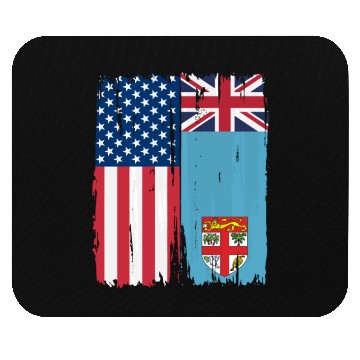 Discover Usa Fiji Flag Gift Mouse Pads
