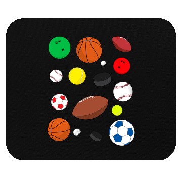 Discover Colorful Sports Balls Mouse Pads