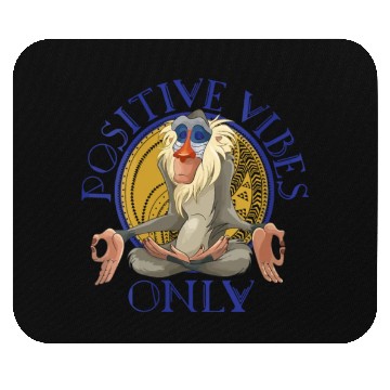 Discover Lion King Rafiki Meditating Positive Vibes Only Mouse Pads