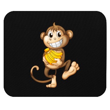 Discover Monkey banana Mouse Pads
